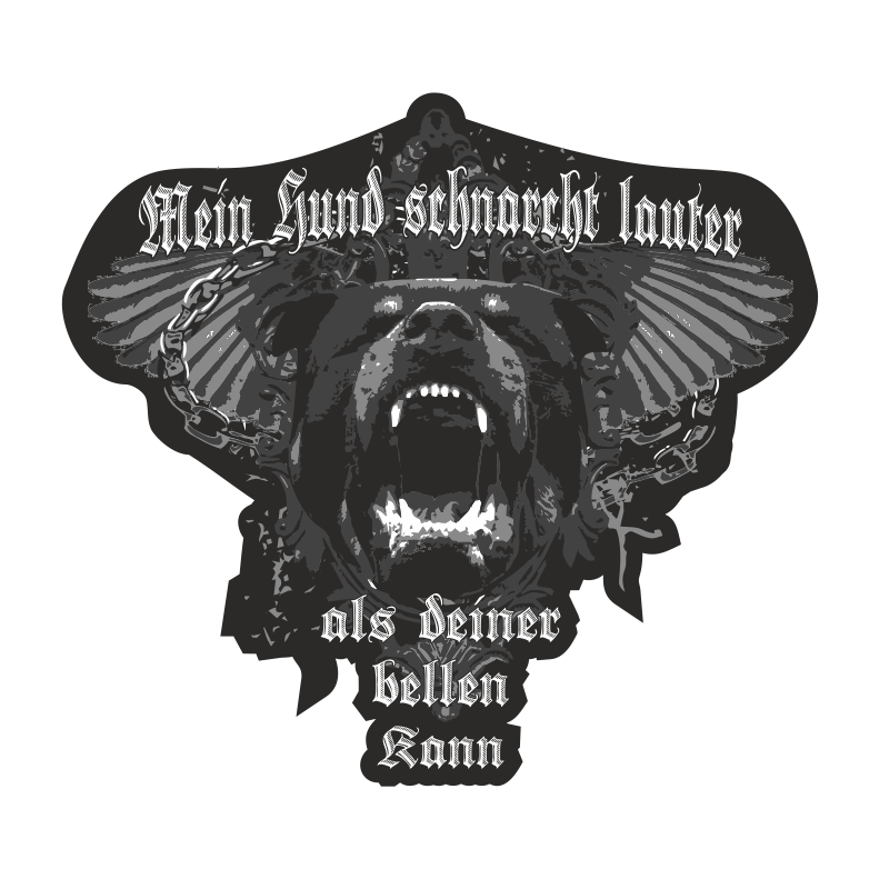 Aufkleber Mein Hund schnarcht lauter&hellip;